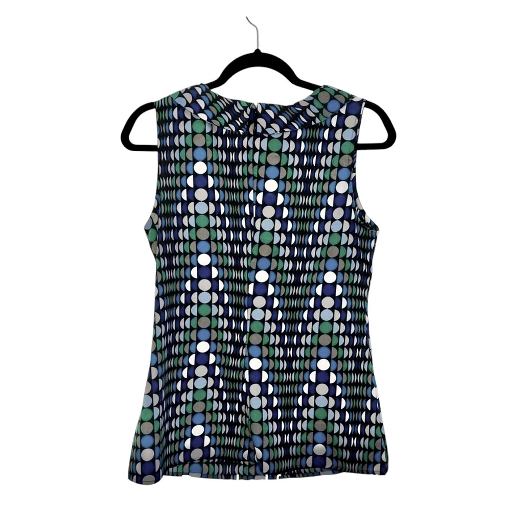 Banana Republic Geometric Circles Print Dressy Tank Top Silky - Size 4